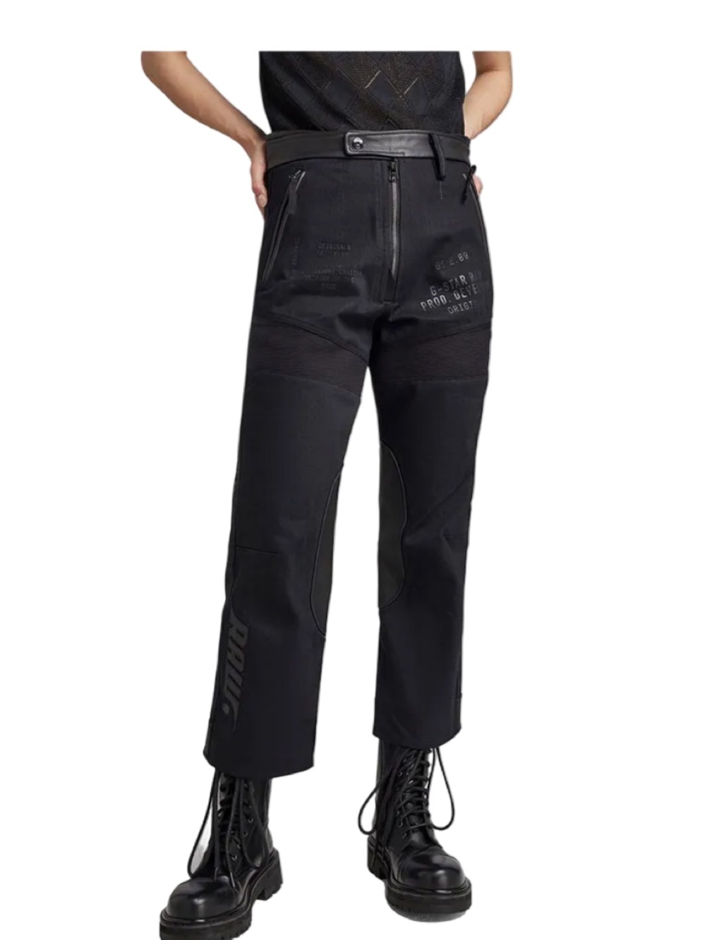 G-Star Women's E Moto L Pants Black NWT Size